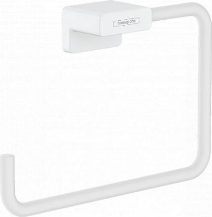 Hansgrohe AddStoris 41754700 полотенцедержатель, кольцо матовый белый
